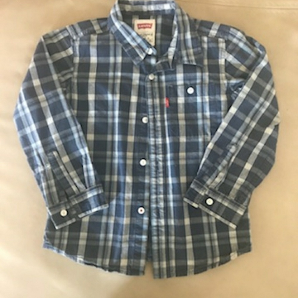 Boys Levi long sleeve button up